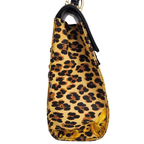 Versace Vintage Leopard Baroque Top Handle Bag - Picture 5 of 12